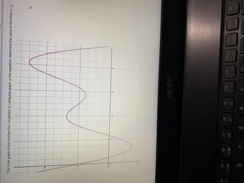 this is the graph of the function f(x) = (x-5)sin(x) +2, using the graph, or the equation, de