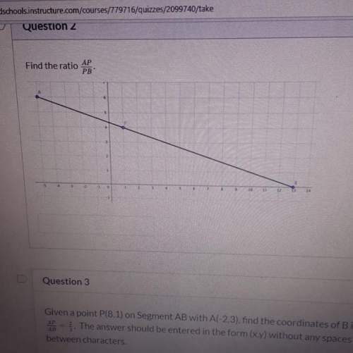 Find the ratio ap/bp with this question