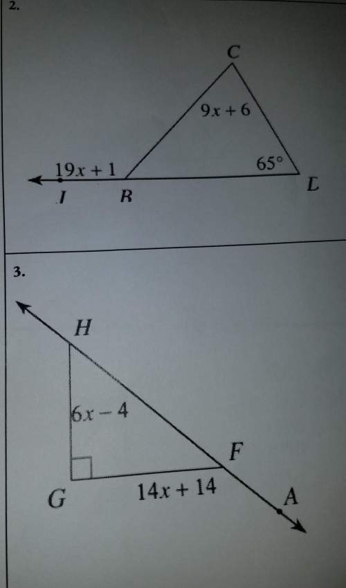 Find the measure of each missing angle. (not just the "? " angle)