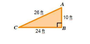 Use the triangle shown to find the ratios. cos(a) =  tan(c) =