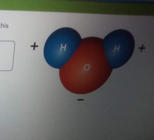 Giving the distribution of charges shown in this water molecule why is it called polar