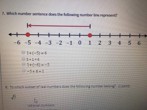 Which number sentence does the following represent?