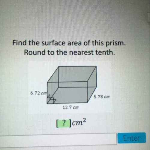 Find the surface are of this prism. round to the nearest tenth.