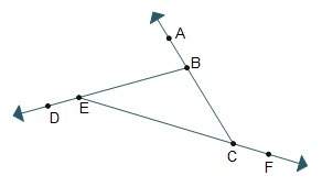 Which statements regarding the diagram of δebc are true? check all that apply. a. ∠bec