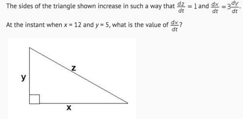 Ihave a question that involves derivatives in the context of a triangle. can someone confirm that th