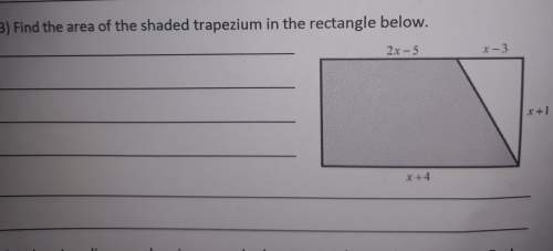 Fine the area of the shaped trapezium in the rectangle below