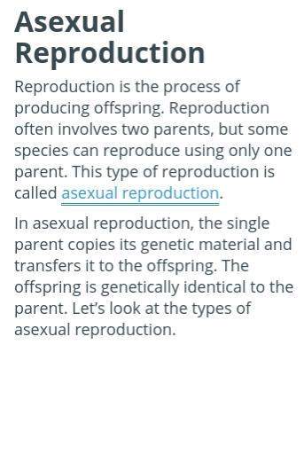 It's not an urgent question but what species can reproduce with only one parent? (dont s