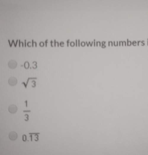 Wich of the following number are irrational