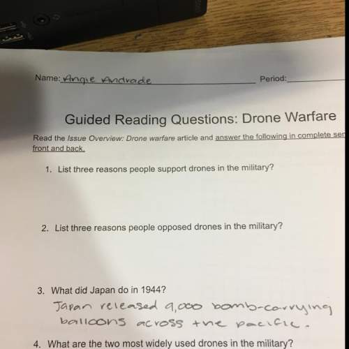 List three reasons people support drones in the military