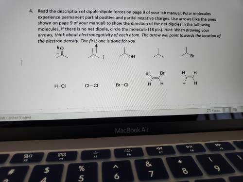 Read the description of dipole-dipole forces on page 9 of your lab manual. polar molecules experienc