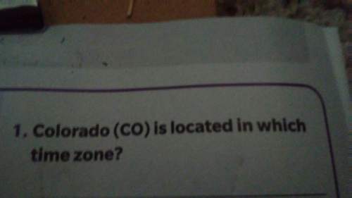 Which time zone is colorado located in