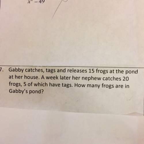 How many frogs are in gabby’s pond?