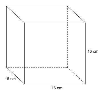 What is the volume of the cube?  a. 48 cm3 b. 192 c