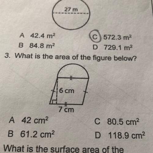 Heellppp  what is the area of the figure below?  a: 42 b: 61.2 c: 80.5