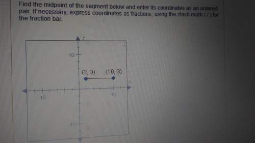 Find the midpoint of the segment below