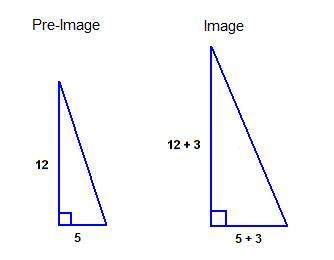 Which statement about these triangles is true?  the dilation is an enlargement.