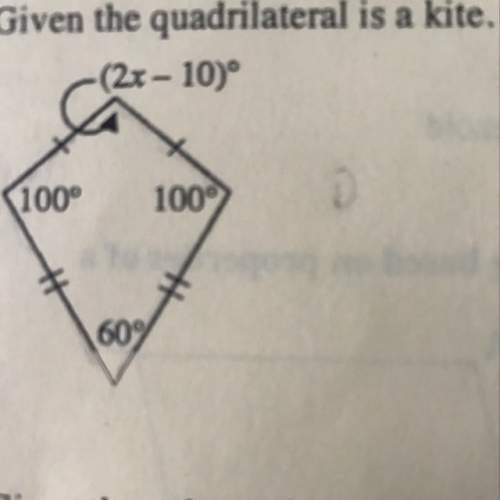 Me solve for x given the quadrilateral is a kite. i'm stuck and tried everything