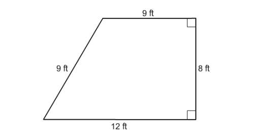 Find the area of the trapezoid. 168 in2 72 ft2 94.5 ft2 84 ft2