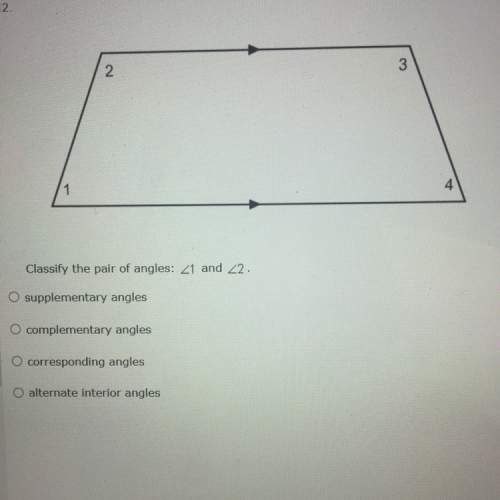 Classify the pair of angles 1 &amp; 2