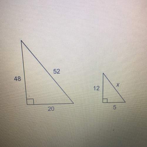 The triangles are similar what is the value of x