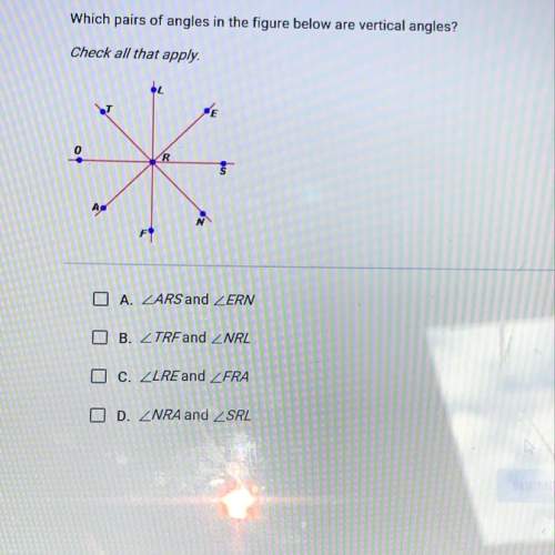 Which pairs of angles in the figure below are vertical?
