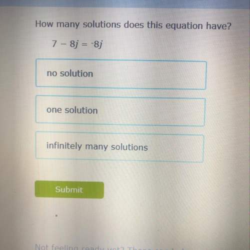 How many solutions does this equation have?  7 - 8 = -8j no solution one solution&lt;