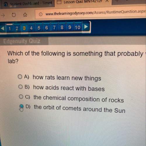 Which of the following is something that probably would not be studied in a lab