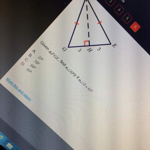 Given triangle fge find m hfe if m g = 65