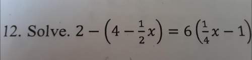 Solve this for !  show your work