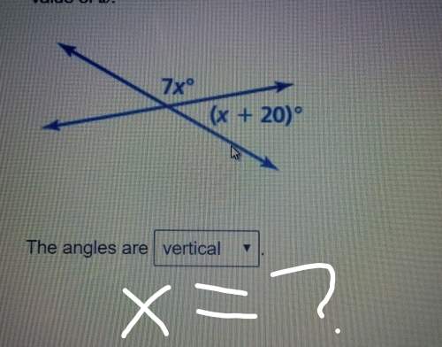 What does x=? i know it is vertical