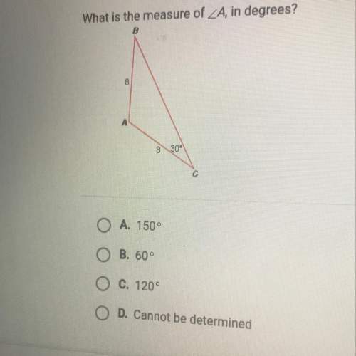 What is the measure of  a, in degrees?