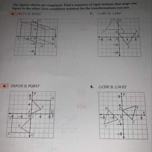How do i find the rigid motion/ what is the rigid motion and how do i give coordinate notation for 6