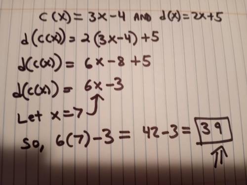 the function c(x) 3x-4 determines how many cupcakes need to be purchased for a birthday party, where
