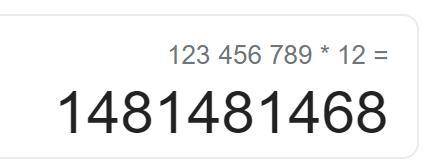 I NEED HELP HURRY 12 times 123,456,789