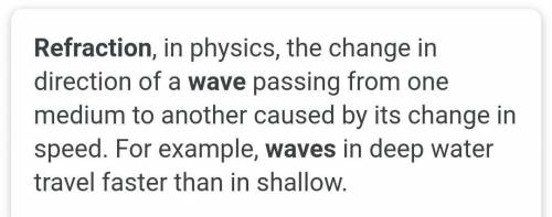 What is a refraction of a wave in science