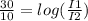 \frac{30}{10} =log(\frac{I1}{I2})
