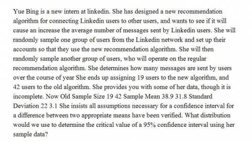 yue bing is a new internn at linkedin. she has designed a new recommendation algorithm for connectin