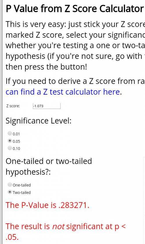 Suppose we are testing the null hypothesis H0: = 20 and the alternative Ha: 20, for a Normal popula