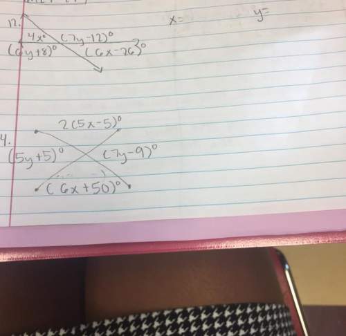 Ineed to find x and y for both equations but i don’t know how to get the answer.