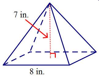 Find the surface area of the right square pyramid. round your answer to the nearest hundredth.