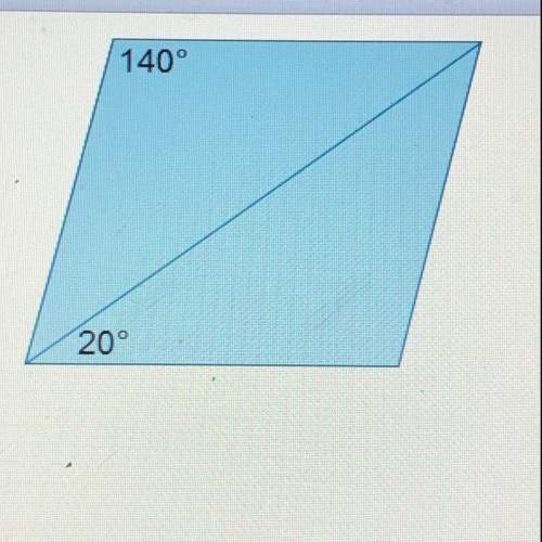 The parallelogram on the left is formed using two congruent triangles. what is the sum of the
