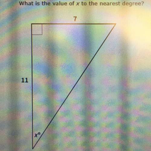 What is the value of x to the nearest degree?