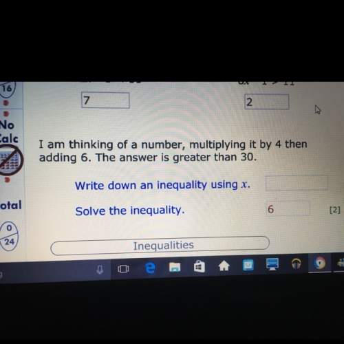 What is the inequality using x solve the inequality