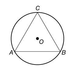 Equilateral triangle abc is inscribed in circle o. use the diagram to find the following measures.