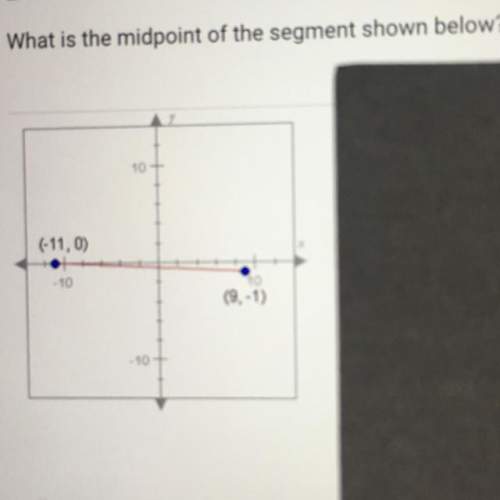 What is the midpoint to the segment below?