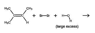 Predict the major neutral organic product of the following reaction. include hydrogen atoms in your
