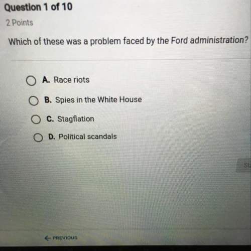 Which of these was a problem faced by the ford administration?