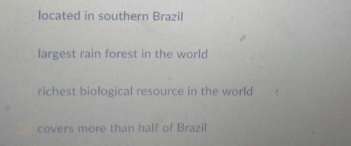What facts describe the amazon rainforest choose all answers that are correct