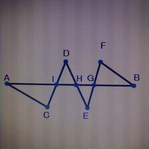 In the figure below, line cd is parallel to line ef and point h bisects line de. prove angle dih is
