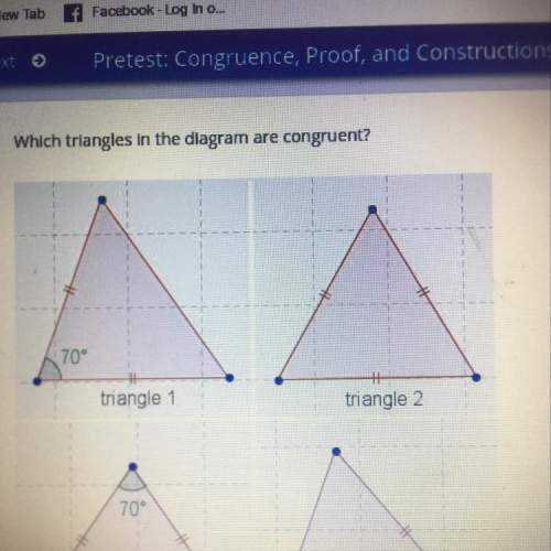 Which triangles in the diagram are congruent